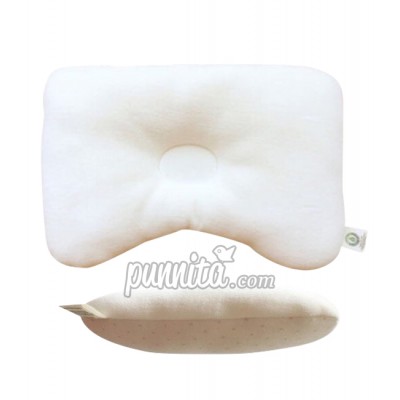 John n Tree หมอนหลุมผ้าฝ้าย ออร์แกนิค Basic - Cream & Choco Dot